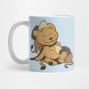 Griffins and Tabaxi Lion Mug